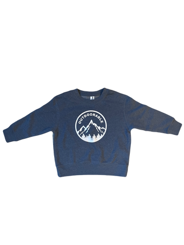 Youth Outdoorable Slate Blue Crewneck Sweatshirt