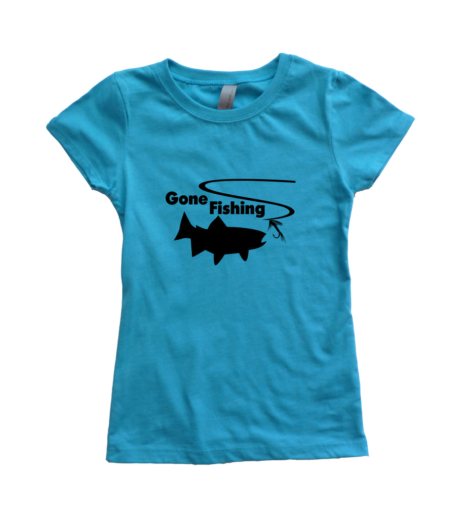 Gone Fishing Girls Youth Shirt – OutdoorableKids